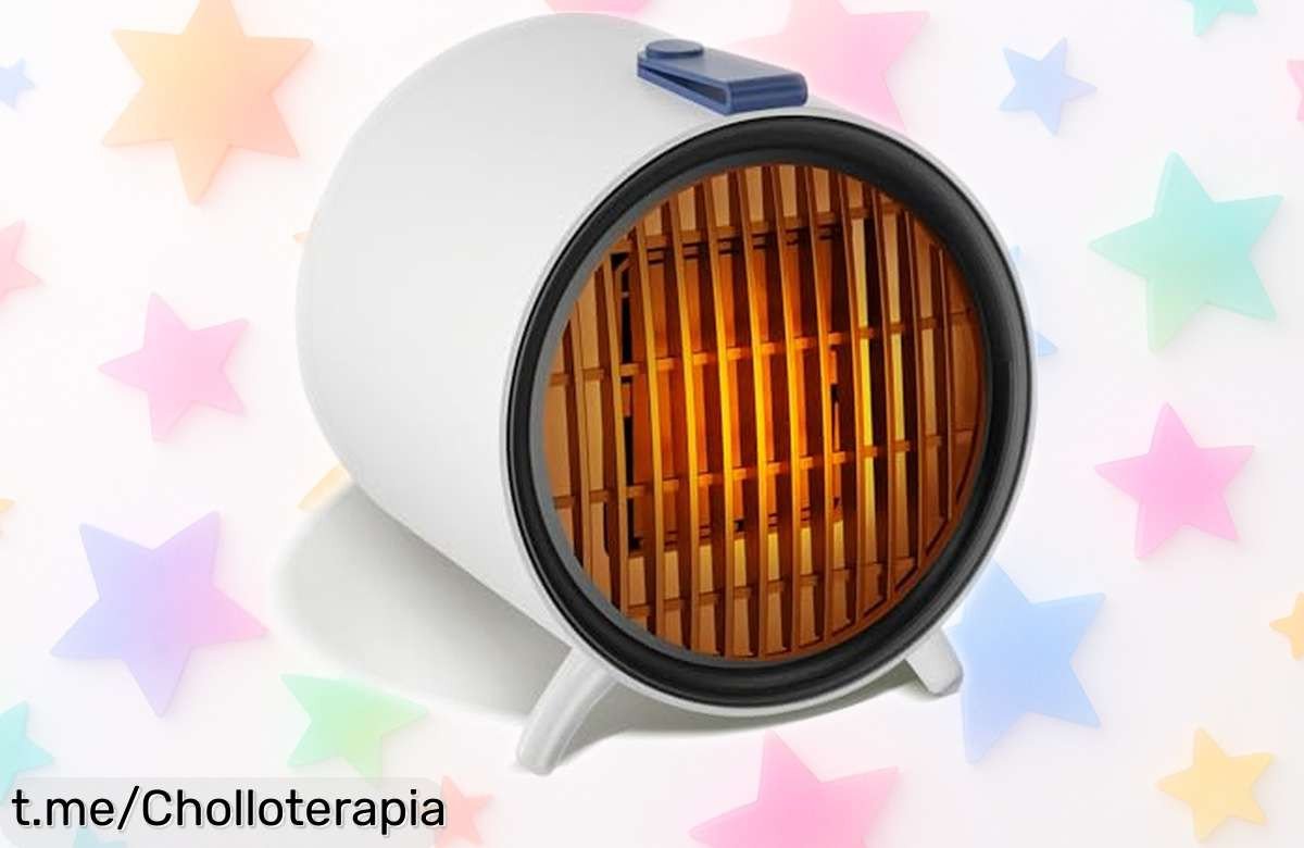 Calefactor eléctrico portátil Anluomafuy que calienta en 8 segundos: ¡apagado automático y diseño compacto en un ofertón, no te quedes sin el tuyo!