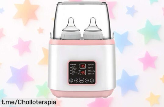 Calientabiberones y esterilizador automático 2 en 1, el super chollo que hará tu vida con bebé más fácil y lo tienes a un precio muy bajo, ¡aprovéchalo ya!