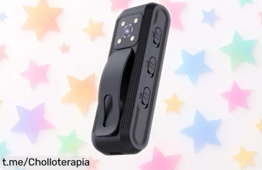 Cámara corporal portátil con visión nocturna, ¡super chollo! Graba vídeos al instante y detecta movimiento. Aprovecha esta oferta única antes de que se acabe y mantente siempre listo para la acción.