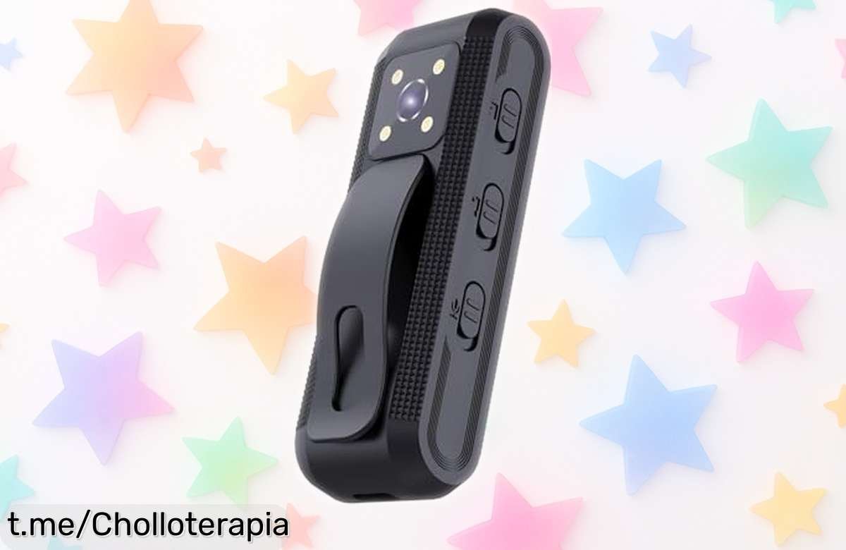 Cámara corporal portátil con visión nocturna, ¡super chollo! Graba vídeos al instante y detecta movimiento. Aprovecha esta oferta única antes de que se acabe y mantente siempre listo para la acción.