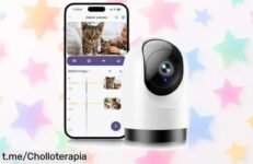 Cámara de seguridad para interiores YOTON con 2K y giro 360° a un precio de escándalo: ¡tu hogar más seguro sin complicaciones, no te lo pierdas!