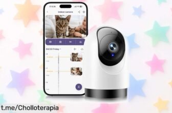 Cámara de seguridad para interiores YOTON con 2K y giro 360° a un precio de escándalo: ¡tu hogar más seguro sin complicaciones, no te lo pierdas!