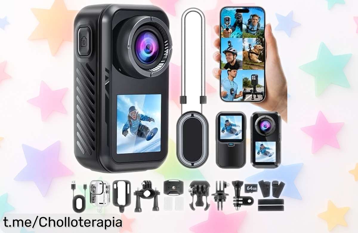 Cámara deportiva AIKER Body Cam 4K, captura tus aventuras con el mejor estabilizador y ¡un precio rebajado que no podrás dejar escapar!