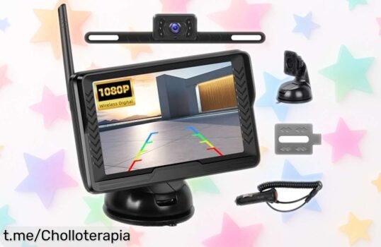 Cámara trasera inalámbrica OiLiehu con imagen nítida y visión nocturna: aparca sin estrés a un precio de escándalo, no dejes pasar esta oferta limitada que hará tu vida más fácil.