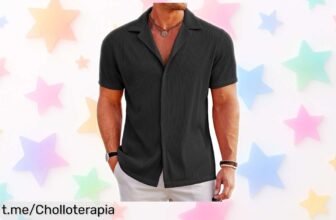Camisa casual de manga corta COOFANDY que no se arruga ni pierde color a un precio rebajado: ¡no dejes escapar esta ganga para lucir increíble en cualquier ocasión!