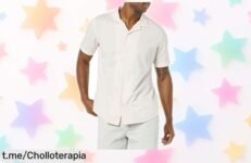 Camisa de algodón Amazon Essentials para hombre: ¡ofertón espectacular que realza tu figura, pero solo por tiempo limitado! Aprovecha este chollo único y sorpréndete.