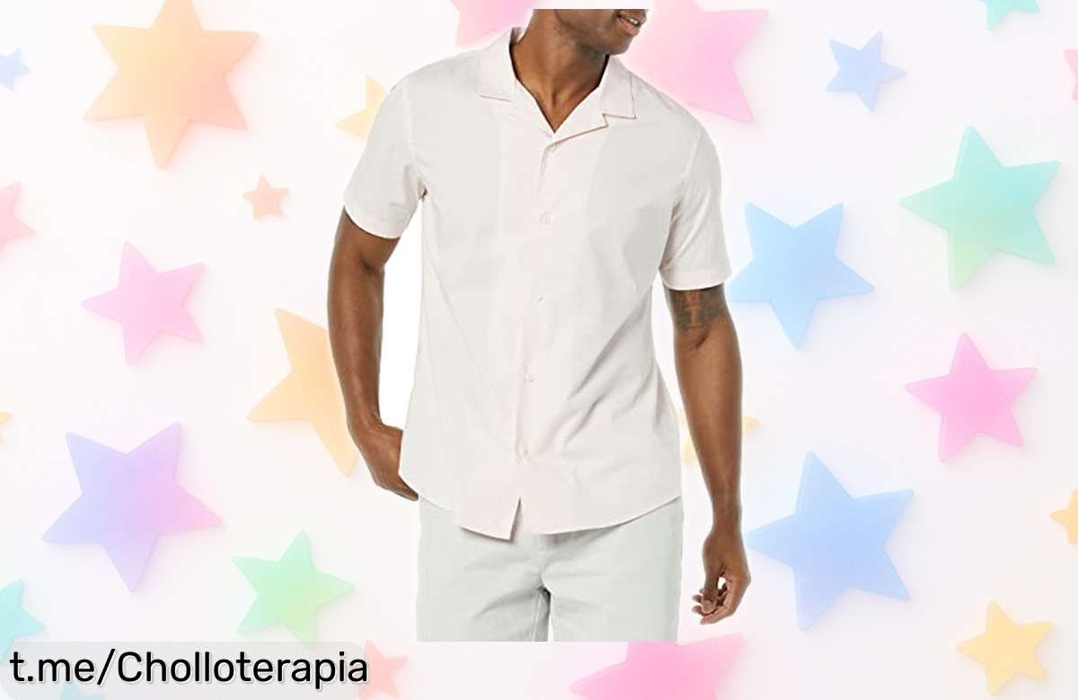 Camisa de algodón Amazon Essentials para hombre: ¡ofertón espectacular que realza tu figura, pero solo por tiempo limitado! Aprovecha este chollo único y sorpréndete.