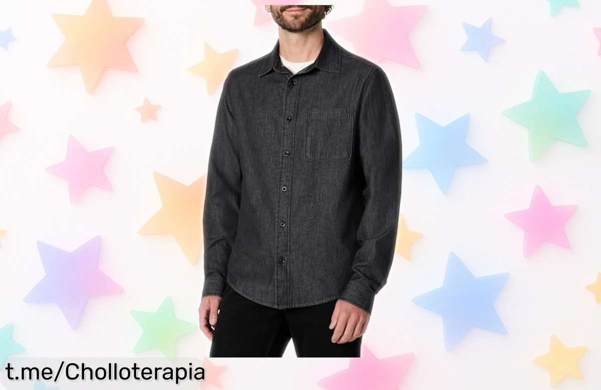 Camisa vaquera de manga larga Amazon Essentials a un precio regalado, ¡aprovéchate de este chollazo antes que se acabe! ¡Luce genial y siente la confianza en cada momento!