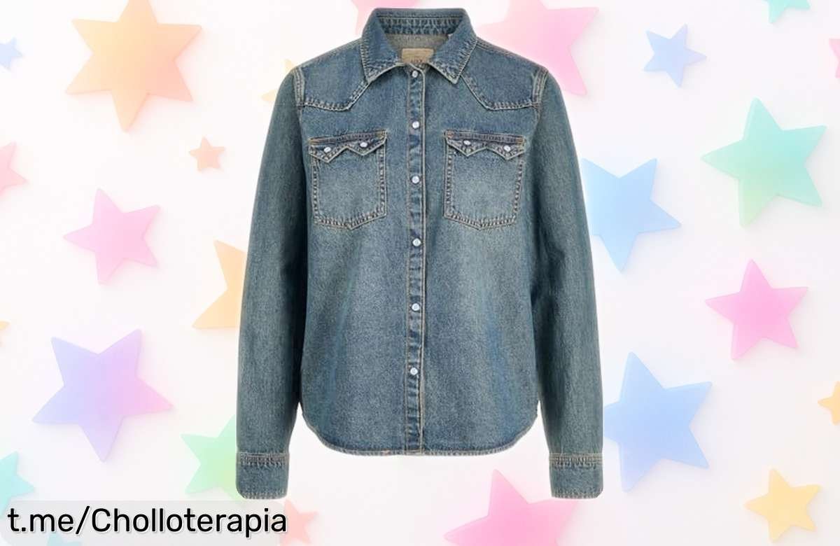 Camisa vaquera de manga larga JACK & JONES Jxjules a precio de ganga que te hace ver increíble en cualquier ocasión, ¡no pierdas esta oportunidad y consíguela ya!