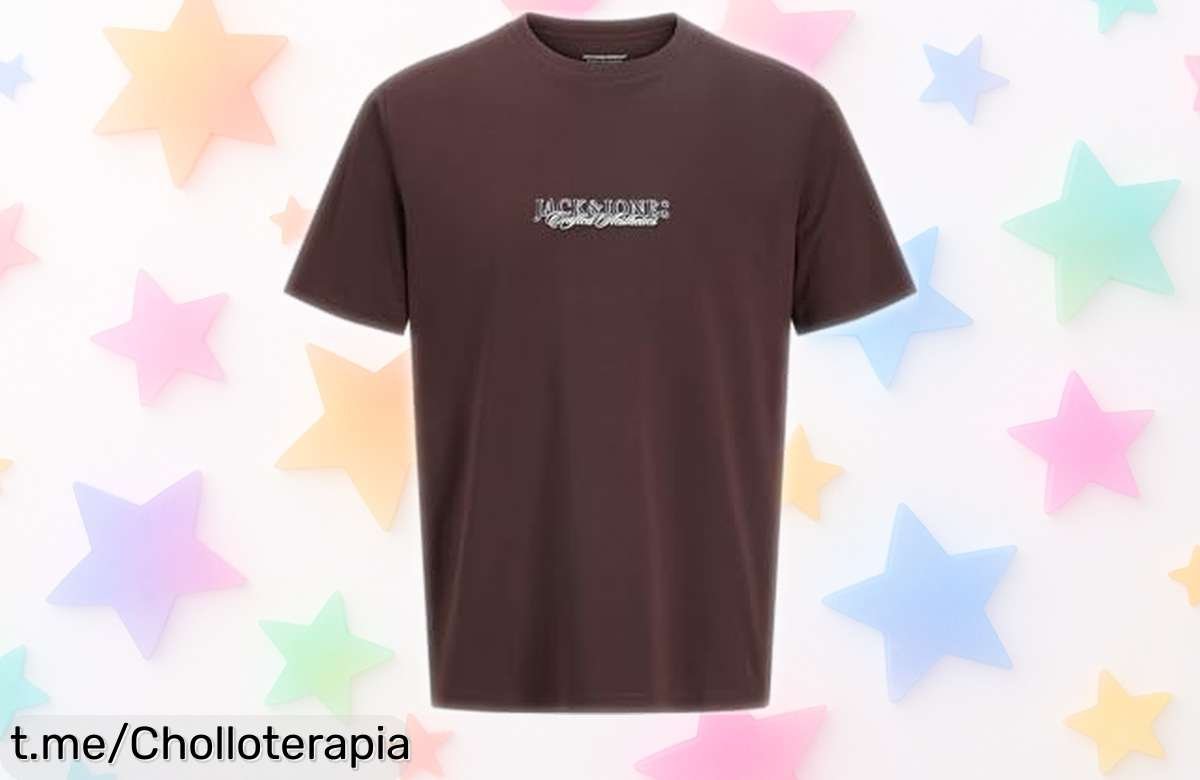 Camiseta básica JACK & JONES, resistente y versátil a un precio loco: ¡no dejes pasar esta oferta para lucir siempre genial!