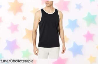 Camiseta de tirantes Amazon Essentials a un precio loco, sin etiquetas molestas y con corte perfecto para lucir todos los días. No te la pierdas, ¡es hora de ponértela!
