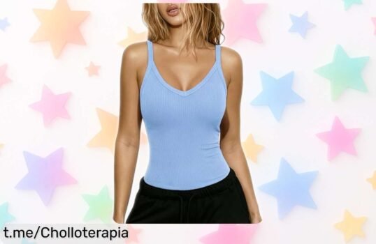 Camiseta de tirantes Aottori con cuello en V y espalda abierta a un precio de ganga que realza tu figura; ¡no te quedes sin la tuya, esta oportunidad no se repetir!