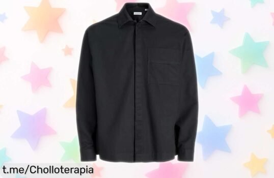 Camiseta negra de manga larga JACK & JONES Jjgrady, un ofertón increíble para lucir moderno en tu día a día. ¡Consigue la tuya antes que se agoten y dale estilo a tu vida!