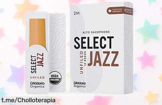 Cañas para saxofón alto D’Addario Orgánico Select Jazz: sonido de calidad al mejor precio, ¡aprovéchalo antes que se agoten y toca como los grandes!