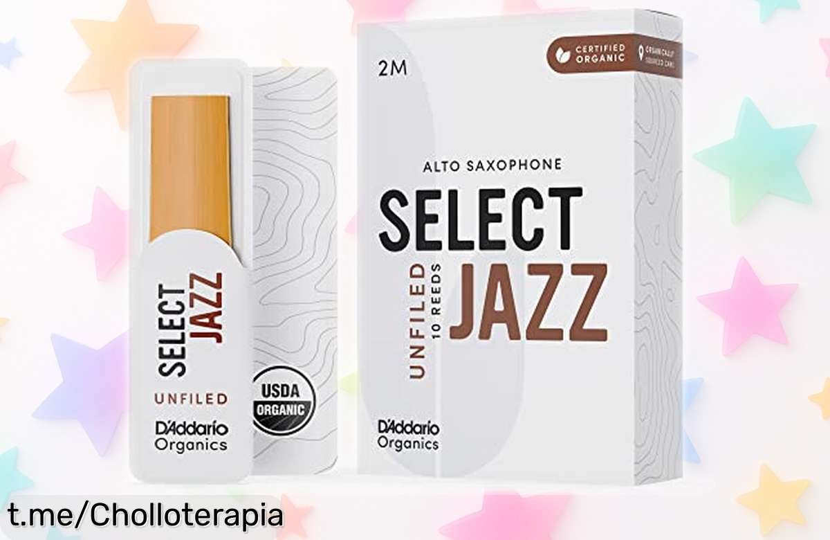 Cañas para saxofón alto D’Addario Orgánico Select Jazz: sonido de calidad al mejor precio, ¡aprovéchalo antes que se agoten y toca como los grandes!