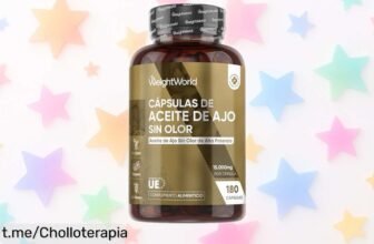 Cápsulas de aceite de ajo puro desodorizado, ¡el chollo que necesitas! 180 unidades veganas para sentirte bien cada día sin olor a ajo. No te lo puedes perder, ¡aprovéchalo ya!