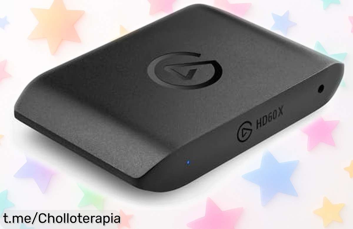 Capturadora Elgato HD60 X para streaming y grabar partidas en 1080p60 con latencia mínima, ¡ahora a un precio brutal que no querrás dejar escapar!
