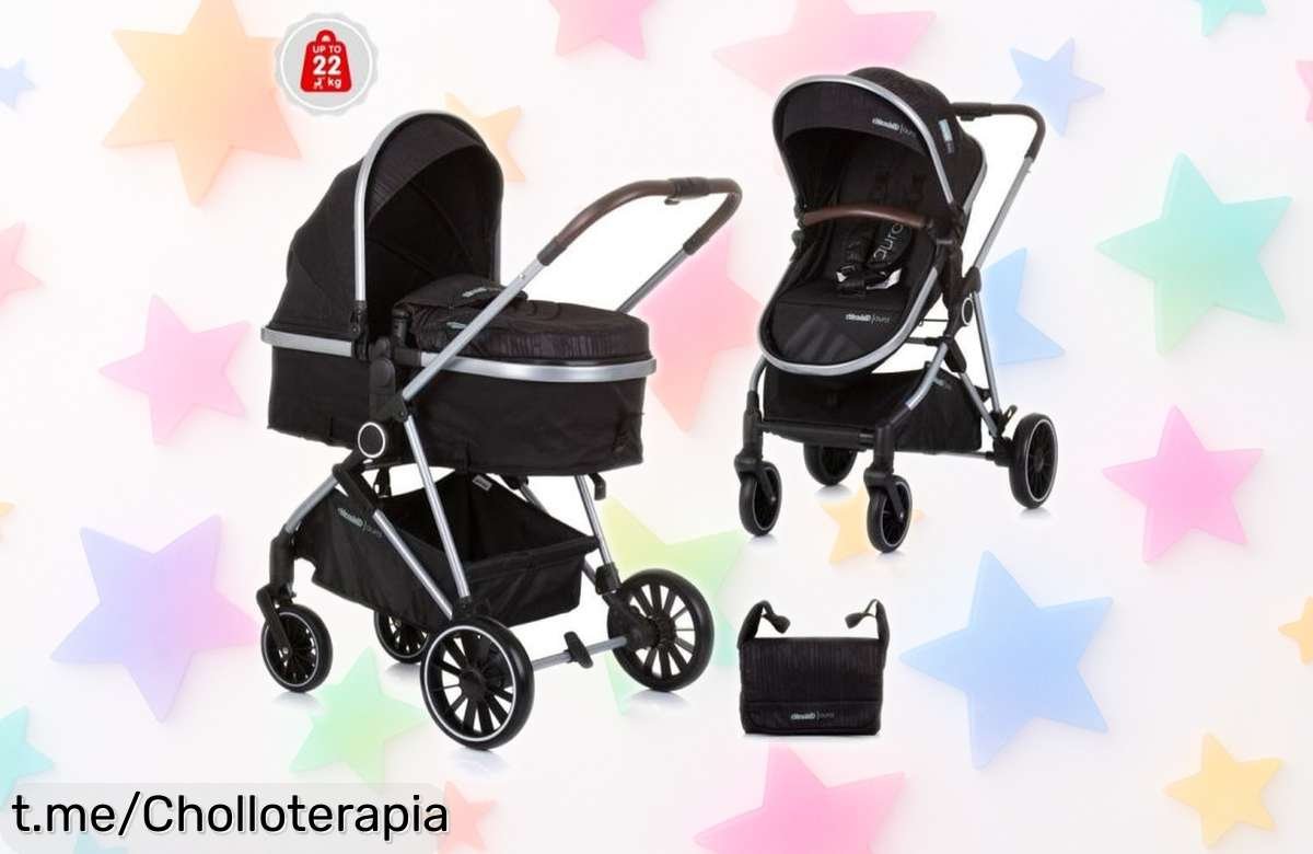 Carrito de bebé convertible Chipolino Aura Duo a un precio locazo, ¡crece con tu peque y aprovecha esta oportunidad antes que se agote!