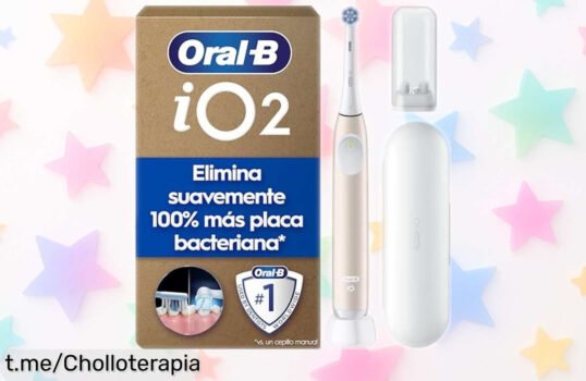 Cepillo de dientes eléctrico OralB iO 2 con sensor y cabezal extra a un precio loco que no puedes dejar pasar, ¡tu sonrisa lo merece!