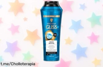 Champú Gliss Aqua Revive 250 ml, ofertón para un pelo hidratado y brillante hasta por 48 horas. ¡Cuida tu cabello sin complicaciones y no dejes escapar este super chollo!