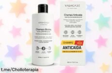 Champú anticaída con biotina para hombre y mujer, rebajado a precio loco: ¡refuerza tu pelo y dale volumen en un solo paso! No dejes que se escape este super chollo.