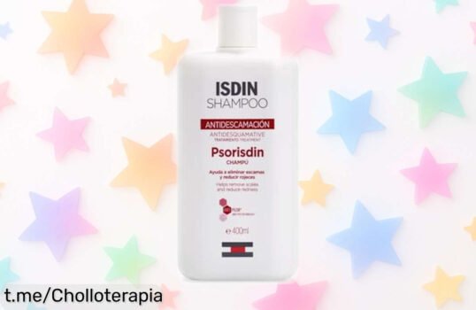 Champú antidescamación Isdin Psorisdin 400ml, un ofertón que cuida tu cuero cabelludo y fortalece tu pelo. ¡No dejes pasar esta oportunidad de sentirte bien!