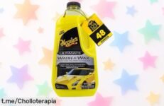 Champú para coche con cera Meguiar's que limpia sin quitar el brillo ¡Oferta increíble para darle a tu auto un acabado de lujo en solo un paso! No dejes pasar esta oportunidad.