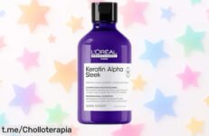 Champú sin sulfatos L’Oréal Professionnel Keratin Alpha Sleek: ¡ofertón que hará brillar tu pelo y controlar el encrespamiento, no dejes escapar este precio loco!