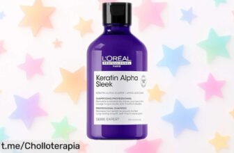 Champú sin sulfatos L’Oréal Professionnel Keratin Alpha Sleek: ¡ofertón que hará brillar tu pelo y controlar el encrespamiento, no dejes escapar este precio loco!