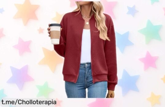Chaqueta bomber ligera PANOZON con estampado único ¡aprovéchala ya a un precio de escándalo! No te quedes sin la tuya y brilla en cada ocasión.