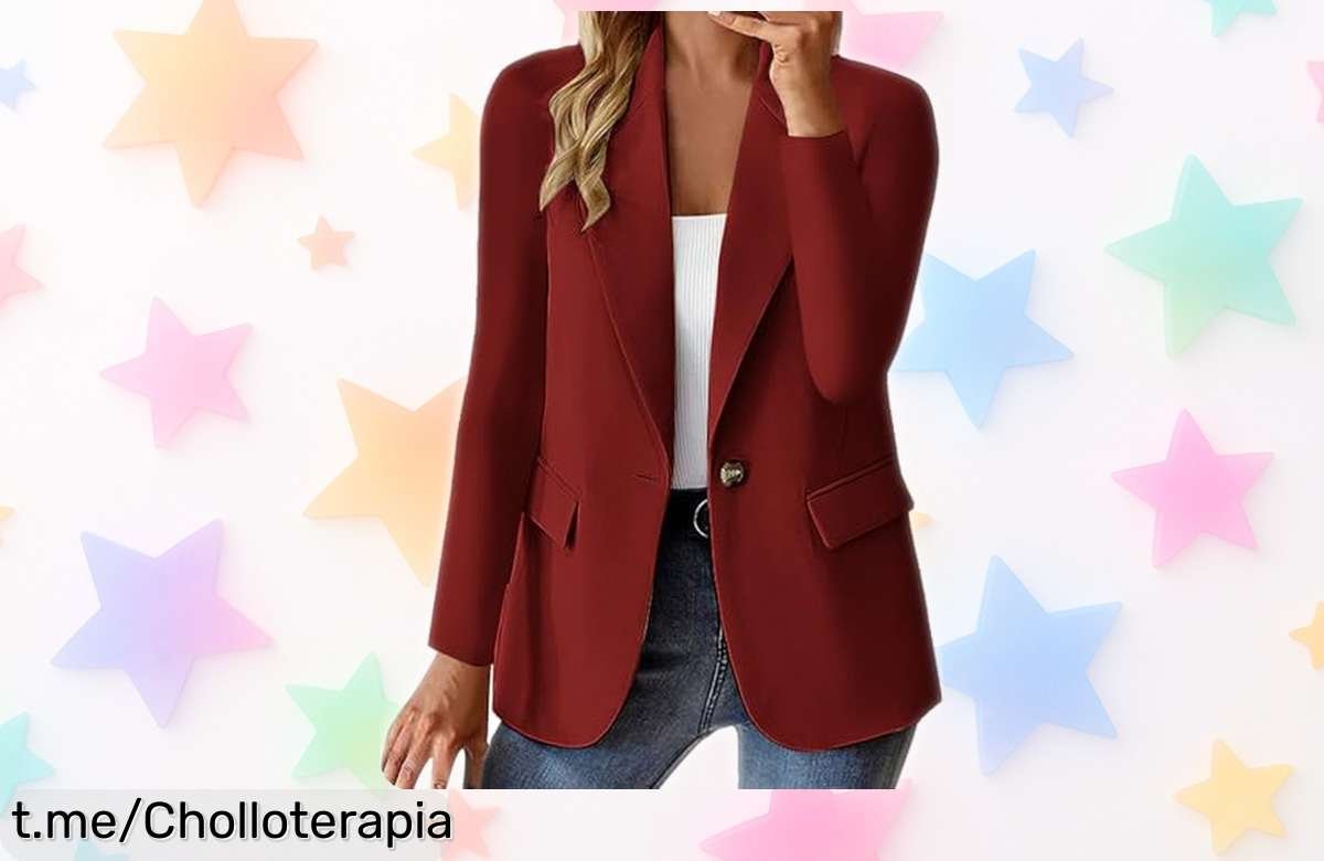 Chaqueta oversize para mujer que iluminará tu día a día, ¡nuevo precio loco y diseño fantástico! No dejes pasar este ofertón irresistible, es tu momento brillar con estilo.