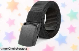 Cinturón de nylon ajustable LXMY para hombre, el aliado perfecto en tus viajes: súper chollo que no podrás dejar pasar y saca sonrisas al evitar los controles de seguridad.