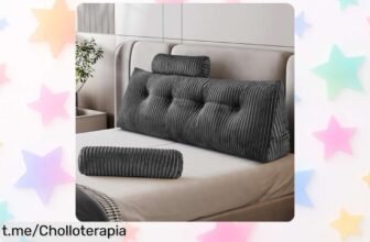 Cojín para leer en la cama con bolsillo lateral y almohada redonda, ¡rebajado a un precio de escándalo! No te quedes sin el tuyo y disfruta de momentos únicos.