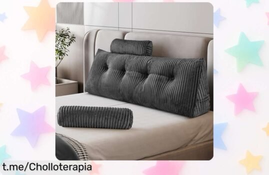 Cojín para leer en la cama con bolsillo lateral y almohada redonda, ¡rebajado a un precio de escándalo! No te quedes sin el tuyo y disfruta de momentos únicos.