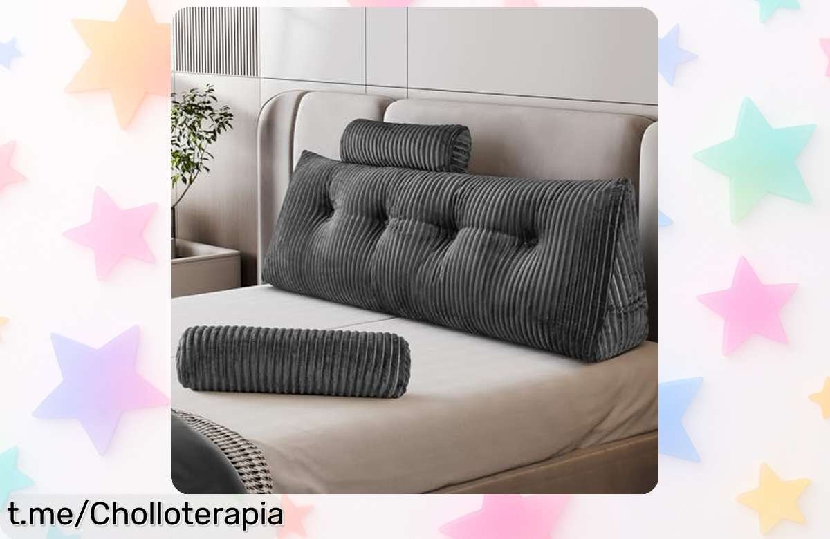 Cojín para leer en la cama con bolsillo lateral y almohada redonda, ¡rebajado a un precio de escándalo! No te quedes sin el tuyo y disfruta de momentos únicos.