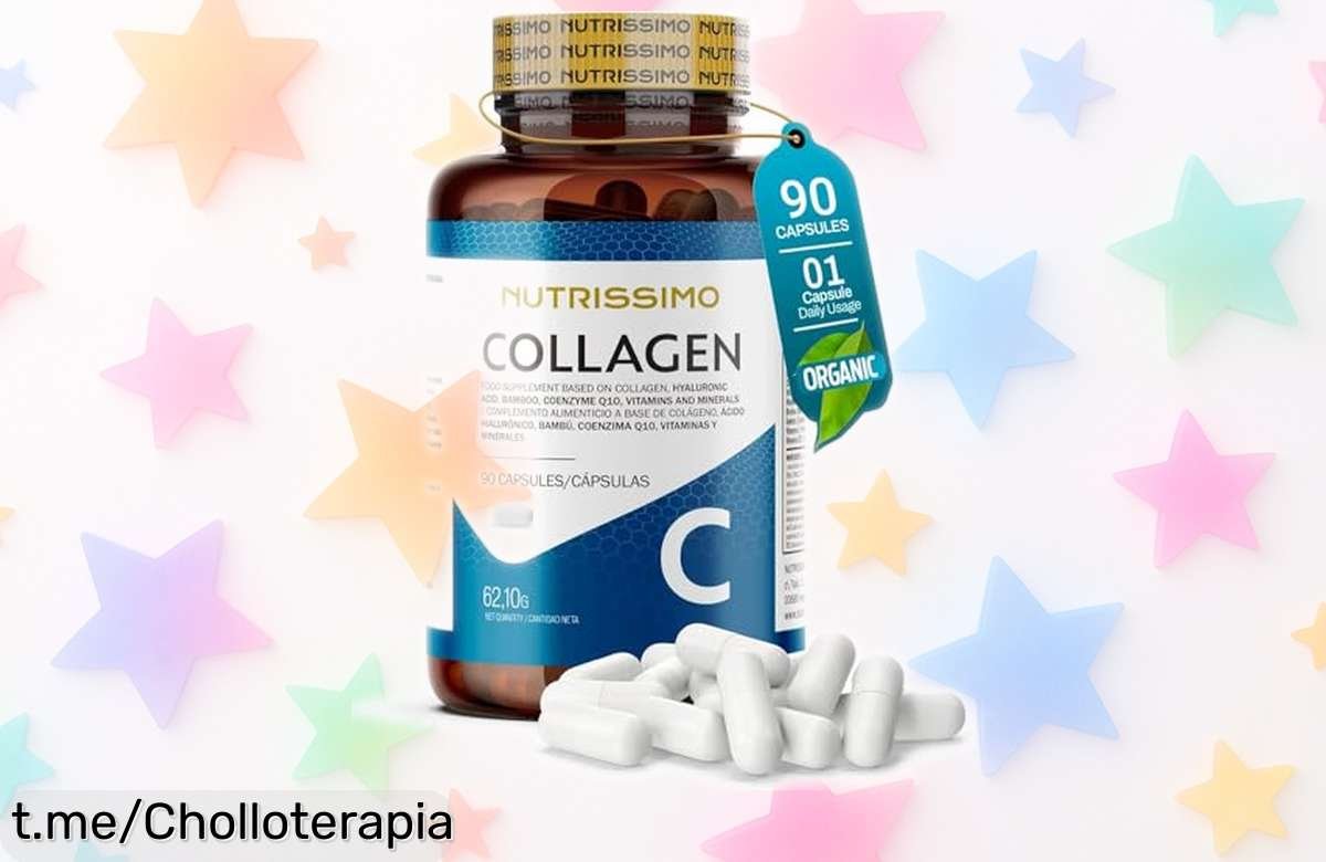 Colágeno hidrolizado Nutrissimo con Q10 y vitaminas para una piel radiante y articulaciones saludables, ¡aprovéchate de este ofertón a precio tirado!