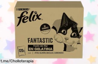 Comida húmeda para gato adulto Felix Fantastic en pack de 120 sobres, un ofertón increíble que hará feliz a tu peludo y cuidará su corazón con cada bocado, ¡no te lo pierdas!