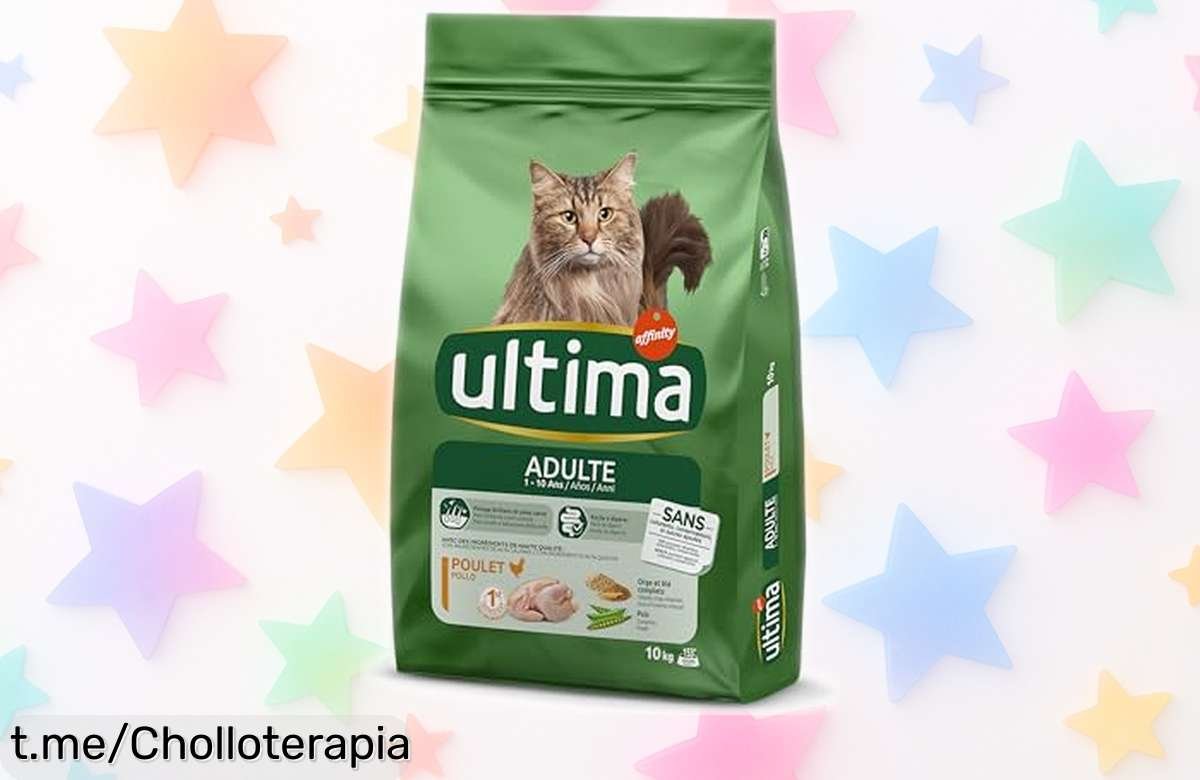Comida seca Ultima Adult para gatos, 10kg de puro amor con precio de escándalo que cuida el pelo y fortalece dientes. ¡No esperes más por lo mejor!