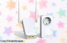 Conéctate a la velocidad de la luz con el adaptador Powerline WiFi STRONG AV600, ¡chollo imperdible y fácil de usar! Disfruta tu tele o PC sin desconexiones.