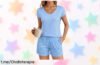 Conjunto pijama Litherday de algodón con bolsillos y estampado de estrellas, ahora a un precio loco que hará que no quieras salir de casa. ¡Hazte con él ya!