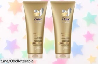 Consigue un bronceado natural con la loción corporal autobronceadora Dove Summer Revived en pack de 2, ¡hidrata tu piel y destaca sin quemarte! No te lo pierdas, es un golpe de calor para tu beauty.