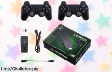 Consola retro en formato stick con salida 4K y dos mandos inalámbricos a un precio increíble que no puedes dejar escapar, ¡la diversión clásica te espera!