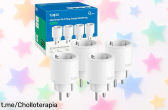 Controla tu hogar y ahorra energía con el pack de 4 mini enchufes inteligentes Tapo P115, ¡una oferta brutal que no querrás dejar pasar!