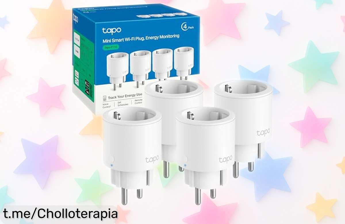 Controla tu hogar y ahorra energía con el pack de 4 mini enchufes inteligentes Tapo P115, ¡una oferta brutal que no querrás dejar pasar!