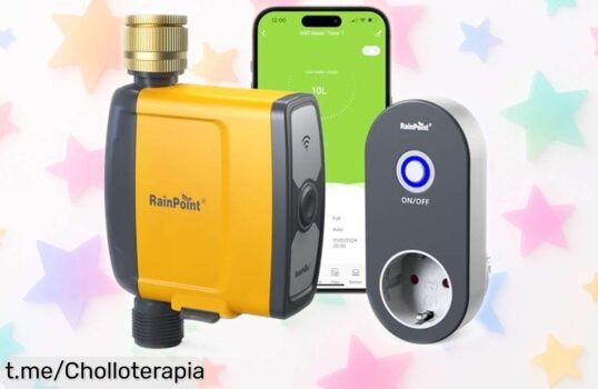 Controla tu jardín a distancia con el programador de riego WiFi Rainpoint y disfruta un precio regalado para que tus plantas brillen como nunca. ¡No te lo pierdas!