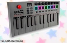 Controlador de teclado MIDI RockJam Go con Bluetooth para montar beats donde quieras, ¡super chollo que puedes llevar a cualquier parte y a precio loco!
