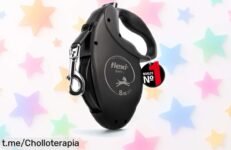 Correa flexible Giant L para perros fuertes: agarre suave, mosquetón resistente y precio descabellado que no volverás a ver. ¡Tus paseos se merecen este chollo inmediato!