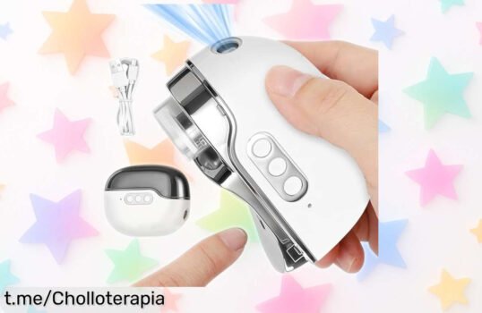 Cortaúñas eléctrico 3 en 1 con luz y carga USB a un precio que parece de risa: corta, lima y pule sin ruido. ¡Hazte con el chollo antes de que se acabe!