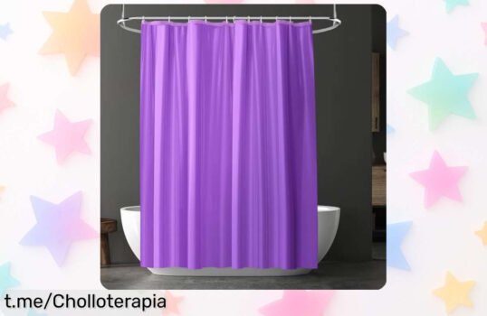 Cortina de ducha URAQT impermeable y secado rápido, un ofertón que no te puedes perder para darle estilo a tu baño y evitar salpicaduras ¡Apresúrate antes de que desaparezca!