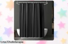 Cortina de ducha impermeable URAQT que siempre se ve fresca y brillante, ahora a un precio regalado que no puedes dejar escapar. ¡Transforma tu baño hoy mismo!